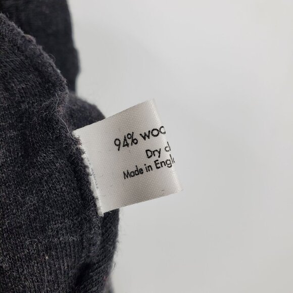 Eskandar Lagenlook Wool Blend Mock Neck Grey Oversized Drop Shoulder Sweater 1 - Picture 7 of 9